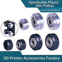 Accessoires pour imprimante 3D : Poulie tendeur en POM avec roulement, roue passive en V pour machine d'impression et machine de gravure