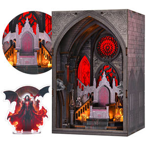 Minicity Book Nook Kit-fai da te casa in miniatura, Booknook minuscolo shelf decoro per la famiglia, gli amici (trono di sangue) - Product Image 1