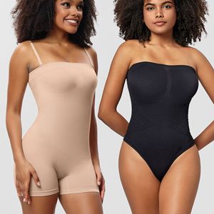 Women's <strong>Body</strong> Shaping Bodysuit <strong>Strapless</strong> Corset Shapewear Bodysuit - Product Image 2