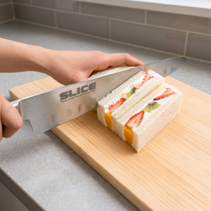 Cuchillo de Carnicero Comercial de 24 cm con Borde Dentado, Acero Inoxidable, Mango de Plástico, Apto para Lavavajillas, Japón - Product Image 2