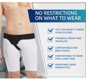 Coussinets de Compression Amovibles et Respirants Réglables Ceinture de Hernie Inguinale pour Hommes - Product Image 5