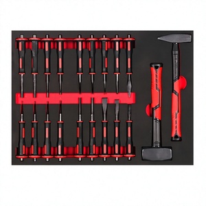 Conjunto Profissional SKY HAMMER OEM de 20 Peças: Martelo e Ferramentas Manuais de Metal e Pedra com Cinzel Cônico para Reparo Automotivo em Espuma EVA - Product Image 4