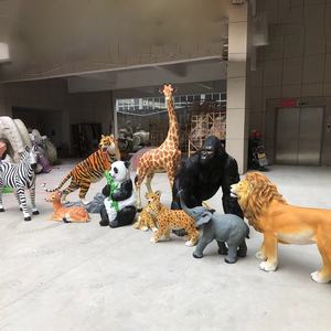 Animales de Peluche de Resina Estilo Safari, Manualidades de Fibra de Vidrio/Tema de la Selva, Jirafa Inflable Gigante/Animales de Tamaño Real, Escultura de Animales Realista - Product Image 3