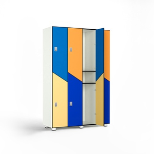 Brikley HPL Locker nhỏ gọn Laminate văn phòng tủ hệ thống Phenolic Locker đồ nội thất trường học lưu trữ nhiều Tier Z hình dạng - Product Image 2