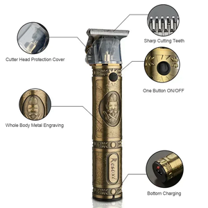 Máquina Cortapelos JM-700AL, Cuchilla en T de Acero Inoxidable, Afeitadora para Hombres, Recargable, la <span class=keywords><strong>Mejor</strong></span> <span class=keywords><strong>Recortadora</strong></span> de Pelo para Cabeza Rapada - Product Image 3