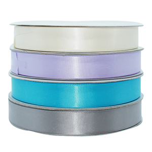 Eco-Friendly Fashion Garment Accessories 1 1/2" Solid Color Polyester Satin <b>Ribbon</b> Double Face 4 cm 25 Yards Single Sided Gifts - Product Image 2