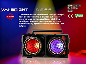 Luz Retro DMX RGB+<span class=keywords><strong>ALC</strong></span> de Doble Cabezal Empalmable con Efectos Especiales - Product Image 6