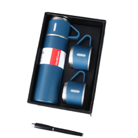 Ensemble Cadeau de Noël de 3 Pièces : Gobelets Isothermes en Acier Inoxydable, Bouteille Thermos de Voyage et d'Extérieur pour Thé, Café et Eau, Idéal pour Cadeaux d'Affaires