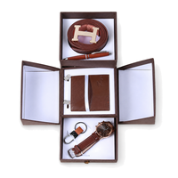 Coffret Cadeau Exécutif d'Élite pour Hommes 5-en-1 : Montre, Ceinture, Stylo, Boutons de Manchette, Porte-clés – Kit d'Affaires Complet avec Boîte Personnalisable OEM