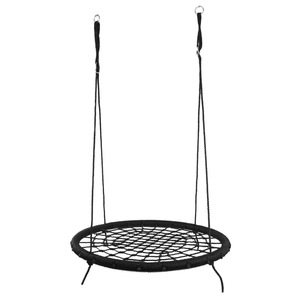 Columpio Redondo de 100cm, Equipo de Juegos al Aire Libre para Niños, Uso en Jardín y Patio, Cuerda de Metal y Polietileno, Capacidad de 500 Libras - Product Image 2