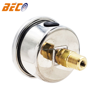 1.5inch Dial Glycerin Pressure Gauge 0-100Psi/7Bar Air Compressor Pressure Gauge with Bracket