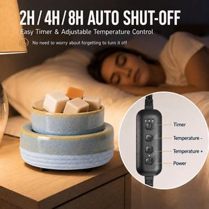 เตาอุ่นเทียนหอมเซรามิกไฟฟ้า ขายส่งราคาถูก สำหรับอโรมาเธอราพี - Product Image 3