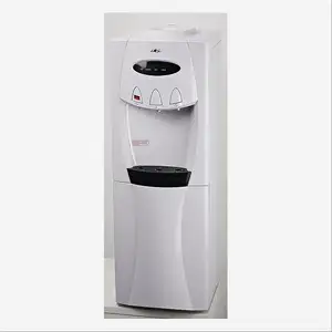 3 taps hot and cold floor standing water dispenser 5x71 R134a R600a compressor cooling water cooler with refrigerator cabinet