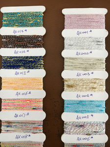 100% bagian benang simpul poliester dicelup benang mewah untuk rajutan tersedia dalam stok - Product Image 5