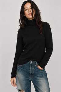 Top de cuello alto de algodón acanalado para mujer, el más vendido, de manga larga y elástico, disponible a precio de mayoreo. - Product Image 3