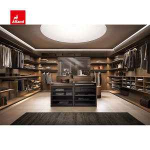 Ensemble d'organisateurs de rangement Alland, étagères en mélamine, meubles de luxe, système de dressing moderne et intelligent, armoire <span class=keywords><strong>pour</strong></span> chambre principale - Product Image 3