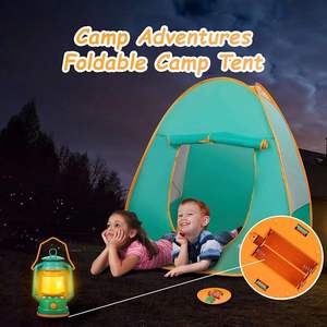 Tente de jeu pop-up pour enfants avec tunnels, thème jungle, pour intérieur et extérieur, ensemble de camping - Product Image 6
