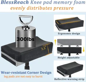 Ousite Knee Scooter ล้อเข่าพีวีซี 8 นิ้วสําหรับกระดูกหัก