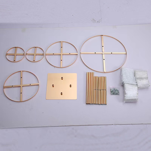 <span class=keywords><strong>Moderno</strong></span> Portafiori in Metallo Dorato Stabile ed Ecologico, Senza Elettricità, per <span class=keywords><strong>Centrotavola</strong></span> Matrimoniali ed Eventi - Product Image 5
