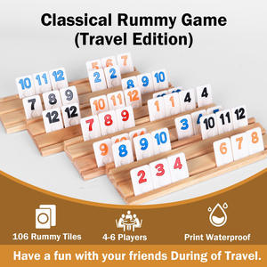 <span class=keywords><strong>Juego</strong></span> de Mesa Educativo con Números de Mahjong, <span class=keywords><strong>Cartas</strong></span> de <span class=keywords><strong>Rummy</strong></span>, Dominó Mexicano, en Bolsa de Viaje - Product Image 3