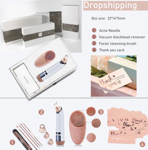 एक छोटी मात्रा को अनुकूलित किया जा सकता है इलेक्ट्रॉनिक त्वचा देखभाल उपकरण चेहरे की सफाई ब्रश ब्लैकहेड रिमूवर यात्रा सेट - Product Image 2