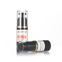 Bouteille de pompe sans air noire AS 50ml Bouteille de pompe sans air de luxe Bouteille de nettoyant écologique