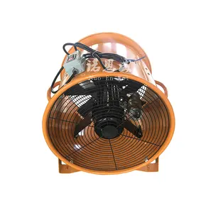 Kipas knalpot ventilasi udara, alat peniup angin portabel industri 12 inci/14 inci/300mm/400mm