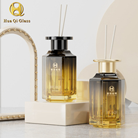 Diffuseur de parfum d'intérieur vide 50ml 100ml 150ml Arbres de Noël Huile essentielle Bouteille en verre dégradé or