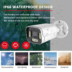 Jianvision 4K 8MP Lensa Sudut Lebar <span class=keywords><strong>2</strong></span>.8mm Logam Tahan Air IP66 Luar Ruangan Mikrofon Terpasang Warna Penuh H.265 Kompatibel NVR POE - Product Image 3