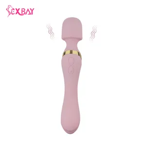 Sexbay OEM/ODM双头g点振动器10速AV棒按摩器防水磁性USB充电女男