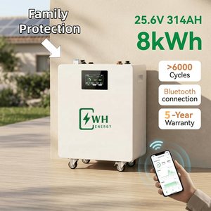 Sistema di Accumulo Energia Solare Domestico 25.6V 8kWh 314AH Batteria al Litio LiFePO4 <span class=keywords><strong>Ricaricabile</strong></span> con Rulli Verticali e Impilamento Orizzontale - Product Image 2