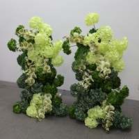 Composition florale de mariage en faux hortensias, chemin de table en fleurs artificielles, décoration et fournitures de mariage