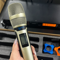 Système de microphone sans fil professionnel UHF double 2 canaux SKM9000 édition 75e anniversaire pour karaoké et scène