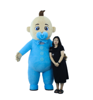 Mascotte gonflable animale de 2,6 m, idéale pour costume adulte, fête d'anniversaire, cadeau de baby shower, garçons, Mardi Gras/Carnaval