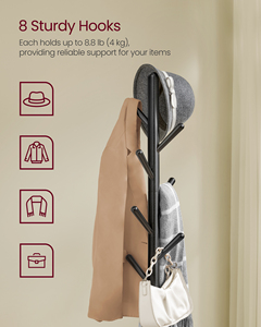 <span class=keywords><strong>VASAGLE</strong></span> <span class=keywords><strong>Porte</strong></span>-<span class=keywords><strong>manteau</strong></span> en bois facile à assembler pour salon couloir chambre bureau <span class=keywords><strong>porte</strong></span>-vêtements en forme d'arbre <span class=keywords><strong>porte</strong></span>-<span class=keywords><strong>manteau</strong></span> avec 8 crochets - Product Image 6