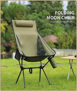 Modern Pressure-resistant Durable Lightweight Portable Folding Camping <b>Chair</b> Road Trip Bundle Comfortable Long Sitting - Product Image 2