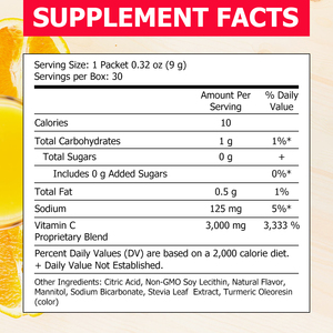 Vitamina C en Polvo OEM ODM 3000mg con Mezcla Patentada de Vitamina C y Sodio, Promueve la Producción de Colágeno Inmunitario en la Piel - Product Image 2