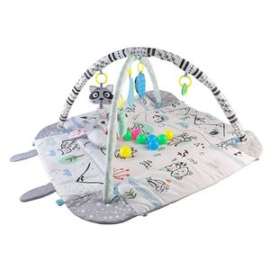 Tapis de jeu souple pliable 4 en 1 avec 20 pièces Ocean Ball Early Educational Infant Fitness Rack Baby Play Mat - Product Image 3