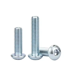 M3 M4 M5 M6 M8 M10 M12 <span class=keywords><strong>DIN7380</strong></span> Tornillos de tapa de botón hexagonal de acero al carbono de grado 10,9 con zinc plateado - Product Image 3