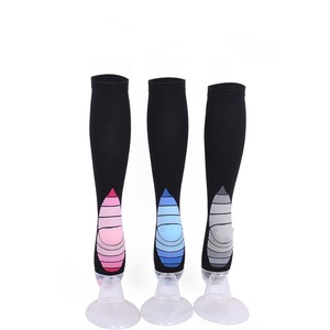 <b>Running</b> Compression Socks Long Breathable Nylon Sports Socks Color Blocking Tall Cylinder Height - Product Image 4