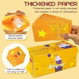 Boîte cadeau créative DIY en forme de dollar, écologique, pour anniversaire, Saint-Valentin, surprise <span class=keywords><strong>argent</strong></span>/espèces, boîte en papier à explosion - Product Image 3