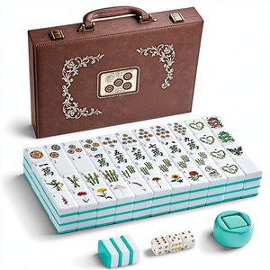 Juego <span class=keywords><strong>de</strong></span> Fichas <span class=keywords><strong>de</strong></span> Mahjong Americano <span class=keywords><strong>de</strong></span> 166 Piezas, Fichas Acrílicas Grabadas <span class=keywords><strong>de</strong></span> Inspiración Vintage, Indicador <span class=keywords><strong>de</strong></span> Viento, Dados, Estuche <span class=keywords><strong>de</strong></span> <span class=keywords><strong>Viaje</strong></span> <span class=keywords><strong>de</strong></span> Cuero Retro - Significativo - Product Image 1