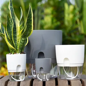 Vasos de plantas plásticos para decoração, vasos para plantas plásticos