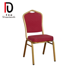 Sillas de comedor para boda con marco de hierro envuelto en tela suave apilable al por mayor de tela suave apilable al por mayor - Product Image 1