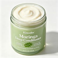 Après-shampoing réparateur intense Moringa à marque privée, enrichi à l'huile d'argan et à la kératine, anti-chute, pour cheveux secs et abîmés, 500 ml, compatible coloration