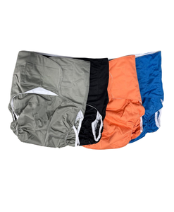 Couches lavables réutilisables pour personnes âgées, couleur unie, à velcro, en tissu respirant, pour incontinence adulte, <span class=keywords><strong>sans</strong></span> <span class=keywords><strong>insert</strong></span>, taille XXL - Product Image 1