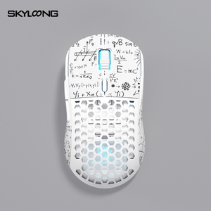 Souris de jeu sans fil Skyloong M1 avec 3 modes de connectivité de type C JIUWEI autocollants de scientifique fou orientation droite - Product Image 2