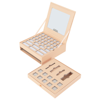 Feuille magnétique personnalisée moins chère de grande taille Palette de fard à paupières en papier carton vide Palette compacte Blush avec miroir