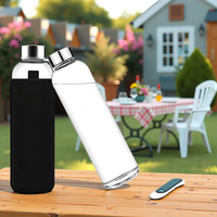 Bouteille d'eau en verre Xlin 1000 ml/33 oz sans BPA, anti-fuite, en borosilicate, compatible lave-vaisselle, design moderne, pour la maison, les voyages et le sport