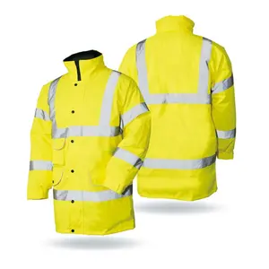 リフレクタージャケット冬防水ハイビス反射安全衣類道路交通安全警告工場製造
